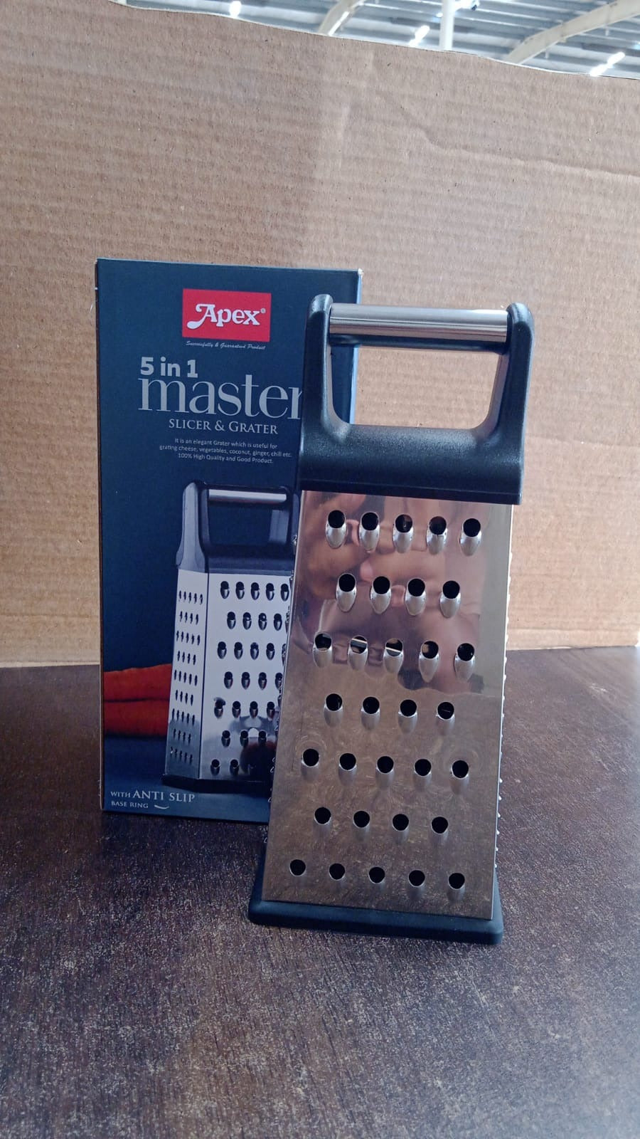 Apex 5-in-1 Master Stainless Steel Multipurpose Slicer and Grater Apex 5-in-1 Master Stainless Steel Multipurpose Slicer and Grater